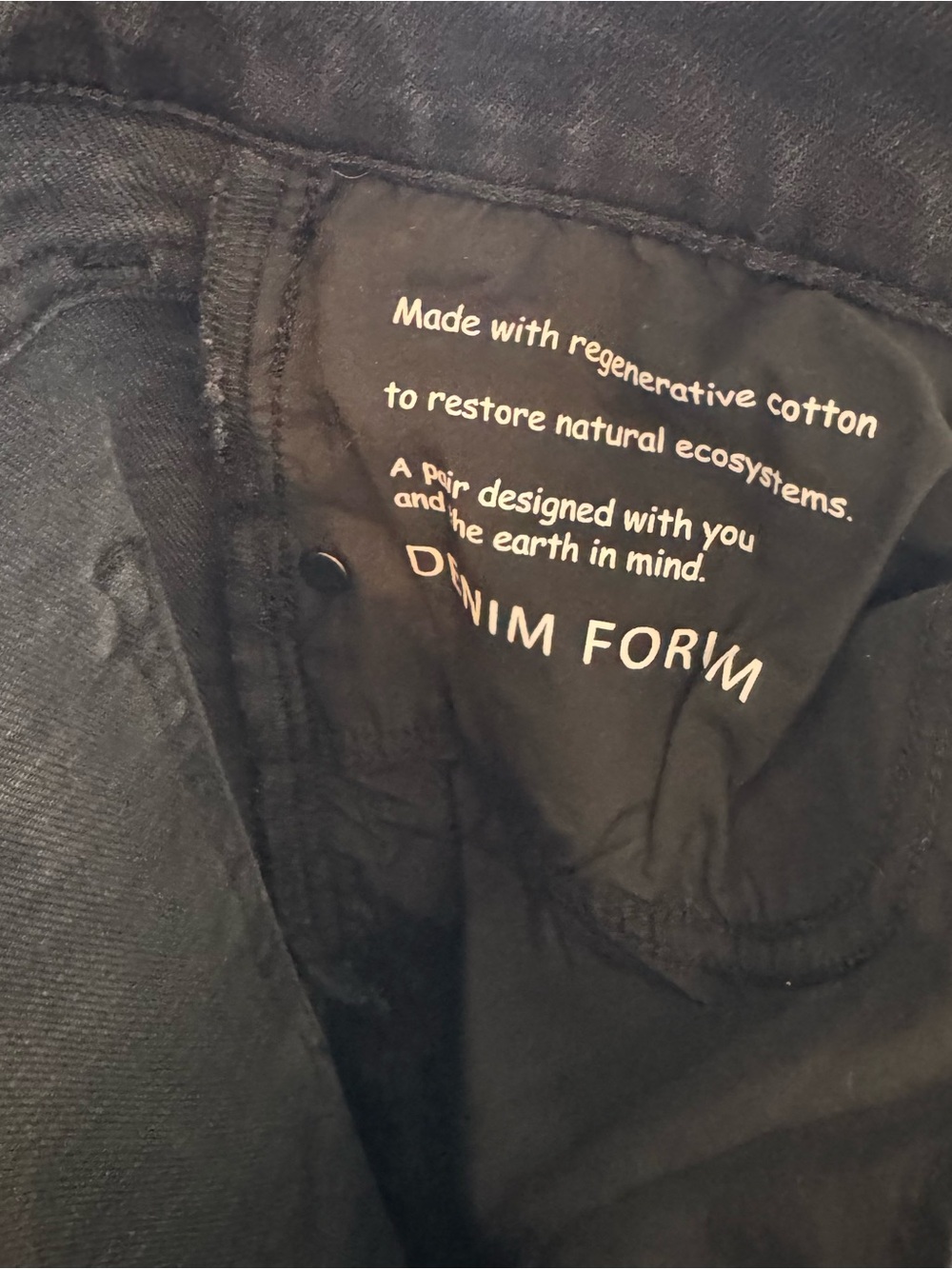 Denim Forum The Arlo High Rise Straight Jeans Black 28x28 - Picture 7 of 15